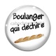 Cabochon Verre - boulanger qui déchire