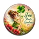 Cabochon Résine - fée porte bonheur