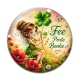 Cabochon Verre - fée porte bonheur