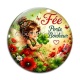 Cabochon Verre - fée porte bonheur