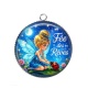 Pendentif Cabochon Argent - fée des rêves