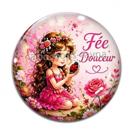 Cabochon Verre - fée douceur