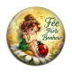 Cabochon Résine - fée porte bonheur