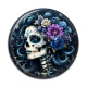Cabochon Résine - femme squelette fleur