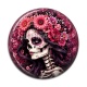 Cabochon Résine - femme squelette fleur