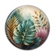 Cabochon Résine - feuille exotique
