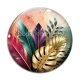 Cabochon Verre - feuille exotique