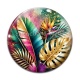 Cabochon Verre - feuille exotique