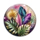 Cabochon Verre - feuille exotique