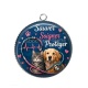 Pendentif Cabochon Argent - vétérinaire Sauver Soigner Protège