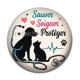 Cabochon Résine - vétérinaire Sauver Soigner Protège