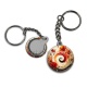 Porte clés - spirale fleur coquelicot