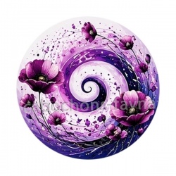 spirale fleur coquelicot