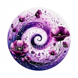 spirale fleur coquelicot