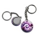 Porte clés - spirale fleur coquelicot