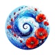 spirale fleur coquelicot