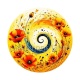 spirale fleur coquelicot