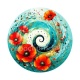 spirale fleur coquelicot