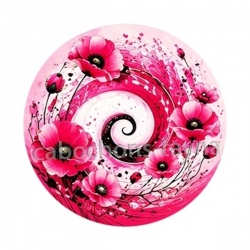 spirale fleur coquelicot
