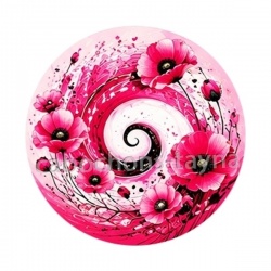 spirale fleur coquelicot