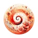 spirale fleur coquelicot