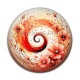 Cabochon Résine - spirale fleur coquelicot
