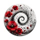 spirale fleur coquelicot