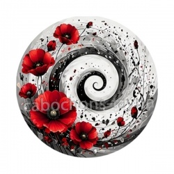 spirale fleur coquelicot