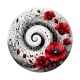 spirale fleur coquelicot