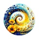 spirale fleur coquelicot