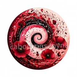 spirale fleur coquelicot