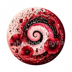 spirale fleur coquelicot