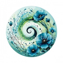 spirale fleur coquelicot