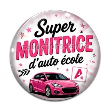 Cabochon Verre - super monitrice