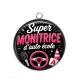 Pendentif Cabochon Argent - super monitrice d'auto école