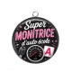 Pendentif Cabochon Argent - super monitrice d'auto école