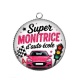 Pendentif Cabochon Argent - super monitrice d'auto école