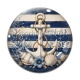 Cabochon Verre - ancre de bateau