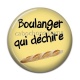Cabochon Résine - boulanger qui déchire