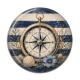Cabochon Résine - boussole de mer