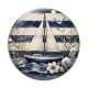 Cabochon Verre - bateau