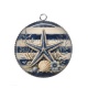 Pendentif Cabochon Argent - étoile de mer
