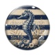 Cabochon Verre - hippocampe