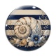 Cabochon Verre - coquillage de mer