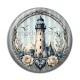 Cabochon Résine - phare de mer