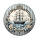 Cabochon Résine - bateau