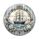 Cabochon Verre - bateau