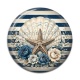 Cabochon Résine - Etoile et coquillage de mer