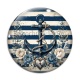 Cabochon Verre - ancre de bateau