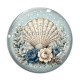 Cabochon Verre - coquillage de mer